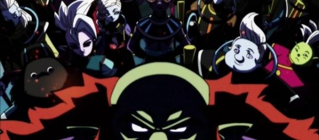 Algunos Dioses destructores junto con Kaio Shins y ángeles. Algunos Dioses destructores junto con Kaio Shins y ángeles.