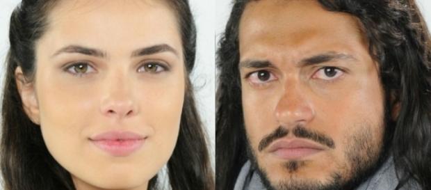 Aruna e Tobias em 'A Terra Prometida' (Divulgação/Record) Aruna e Tobias em 'A Terra Prometida' (Divulgação/Record)