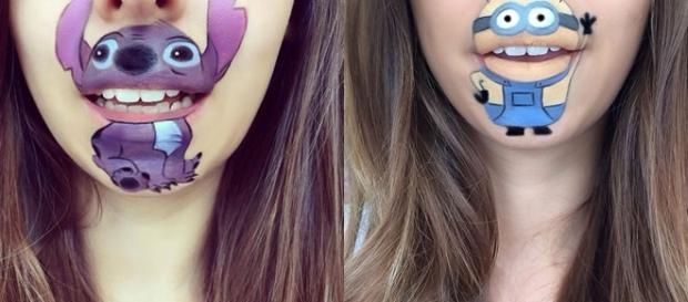 Desenhos incríveis com maquiagem Desenhos incríveis com maquiagem