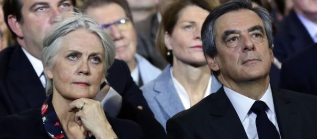 Francois et Penelope Fillon rally Francois et Penelope Fillon rally