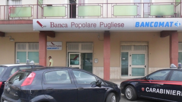 Rapina di !.500 euro alla Banca Popolare Pugliese di Scanzano Jonico