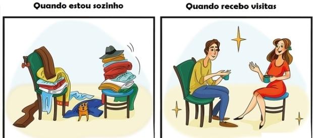 As pessoas tendem a se comportar de maneira diferente quando estão sozinhas As pessoas tendem a se comportar de maneira diferente quando estão sozinhas