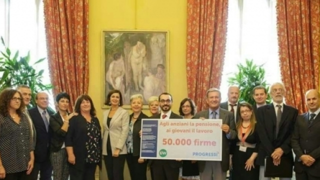 27.7.2016 consegna delle 50000 firme a Camera e Senato