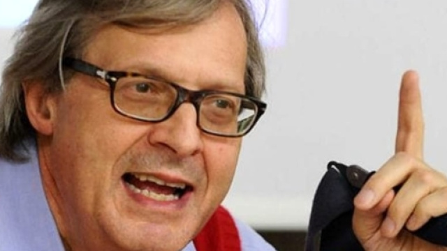 Il famoso critico d'arte Vittorio Sgarbi