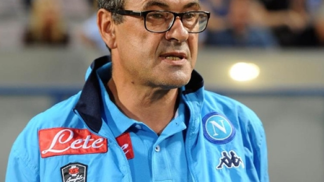 Maurizio Sarri &egrave; il trainer del Napoli calcio