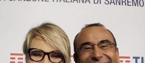 Maria De Filippi e Carlo Conti