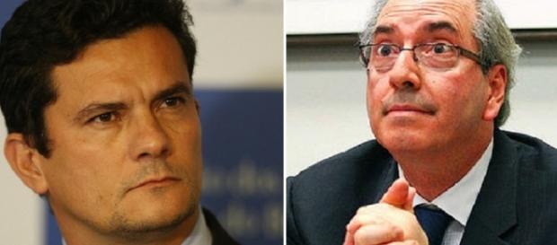 Eduardo Cunha lê carta para Moro Eduardo Cunha lê carta para Moro