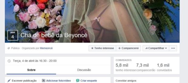 Internautas criam "Chá de Bebê da Beyoncé'" Internautas criam "Chá de Bebê da Beyoncé'"