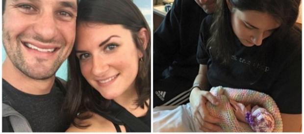 Lindsey Paradiso, com o marido Matt, após fazer o aborto Lindsey Paradiso, com o marido Matt, após fazer o aborto