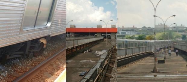 Trem descarrilou na zona leste de SP Trem descarrilou na zona leste de SP