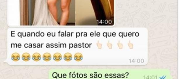 Garota dá em cima de pastor e se dá muito mal (foto: reprodução Facebook) Garota dá em cima de pastor e se dá muito mal (foto: reprodução Facebook)