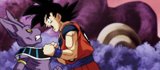 Goku enojado con Bills en el episodio 77 Goku enojado con Bills en el episodio 77