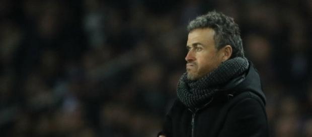Luis Enrique, durante el partido entre el Paris Saint-Germain y el FC Barcelona Luis Enrique, durante el partido entre el Paris Saint-Germain y el FC Barcelona