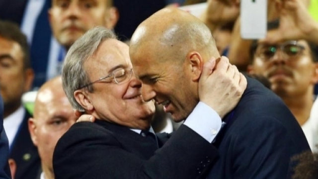 Real Madrid : P&eacute;rez encense Zidane - francetvsport.fr