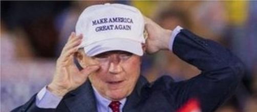 Jeff Sessions at a Trump rally in 2016 / Photo by Alexi Peristianis, Blasting News library