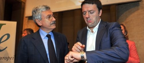 Massimo D'Alema e Matteo Renzi (Foto: aciclico.com)