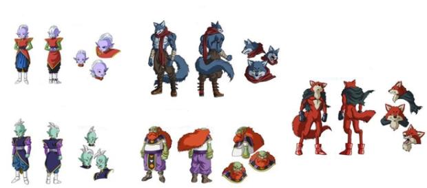 bocetos de nuevos personajes de Dragon Ball Super bocetos de nuevos personajes de Dragon Ball Super