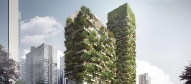 Projeto de jardins verticais na China (Imagem: Stefano Boeri Architetti) Projeto de jardins verticais na China (Imagem: Stefano Boeri Architetti)