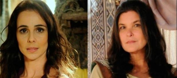 Raabe e Mara em 'A Terra Prometida' (Divulgação/Record) Raabe e Mara em 'A Terra Prometida' (Divulgação/Record)