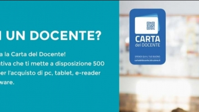 Carta del docente, scuola: sospesa ad un insegnante, ma la procedura non convince