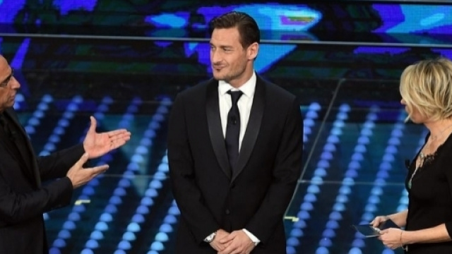 Francesco Totti a Sanremo 2017
