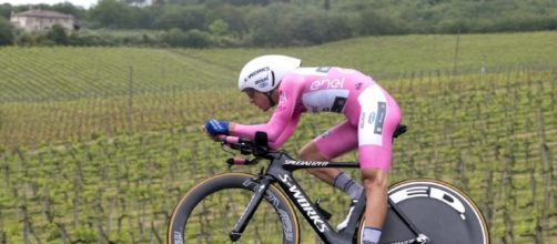 Gianluca Brambilla, uno dei corridori della Quickstep - Foto Ansa-Peri