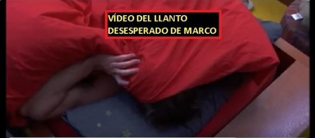 Marco no puede más, te mostramos las imágenes de su llanto en la cama Marco no puede más, te mostramos las imágenes de su llanto en la cama