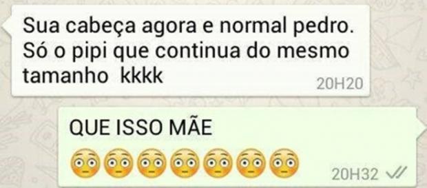 O que acontece quando sua mãe aprende a usar o Whatsapp? Reprodução: Twitter. O que acontece quando sua mãe aprende a usar o Whatsapp? Reprodução: Twitter.