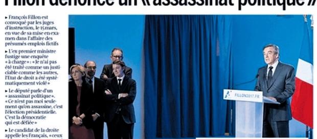 Presque toute la presse a repris l'expression de François Fillon évoquant un "assassinat politique" Presque toute la presse a repris l'expression de François Fillon évoquant un "assassinat politique"