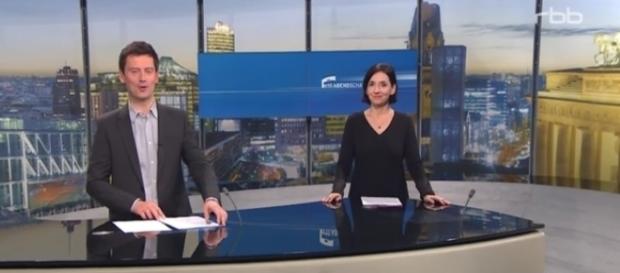 Unangemessen? Die Journalisten Sascha Hingst und Nadya Luer begrüßen fröhlich die Zuschauer / Foto: RBB Unangemessen? Die Journalisten Sascha Hingst und Nadya Luer begrüßen fröhlich die Zuschauer / Foto: RBB