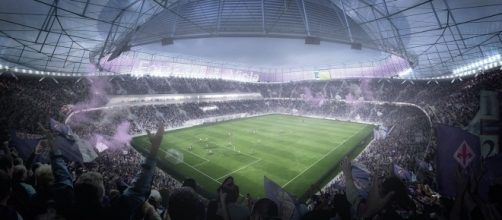 Nel 2019 la posa della prima pietra del nuovo stadio della Viola (foto fiorentina.it)