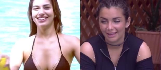 Elettra Lamborghini elogia Emilly e Vivian na piscina do BBB17. Elettra Lamborghini elogia Emilly e Vivian na piscina do BBB17.