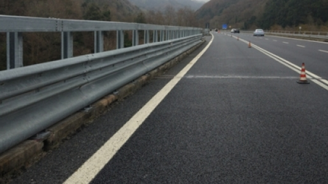 Barriere '#salvamotociclisti' in Calabria (Anas)