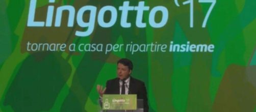 L'ex Premier Matteo Renzi al Lingotto di Torino per la sua convention in vista del Congresso del Pd