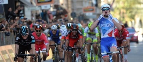 Un anno fa la vittoria di Arnaud Demare - Foto Ansa-Zennaro