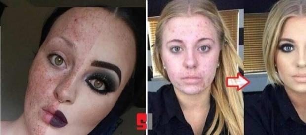 Antes e depois de quando a maquiagem é milagreira Antes e depois de quando a maquiagem é milagreira