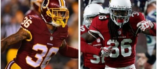 Su'a Cravens and DJ Swearinger come to a compromise on number. Image courtesy of redskins.com
