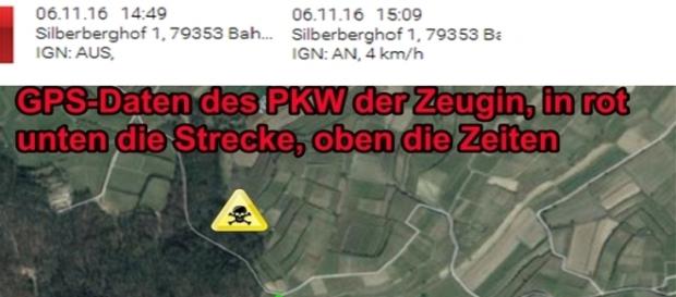 Die von der Zeugin gehörten Schreie Die von der Zeugin gehörten Schreie