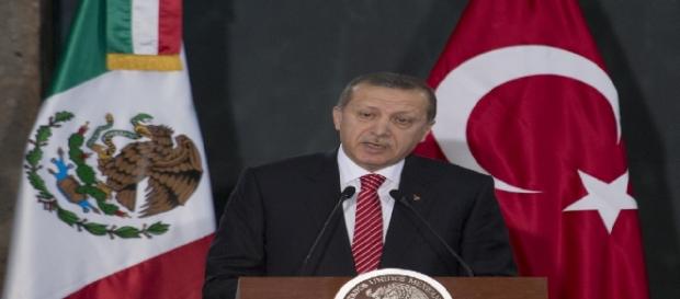Le 12 février 2015, le président turc Erdogan en visite au Mexique Le 12 février 2015, le président turc Erdogan en visite au Mexique