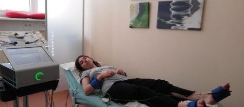 Lyne lors de son hospitalisation dans une clinique privée en Allemagne. Photo DR