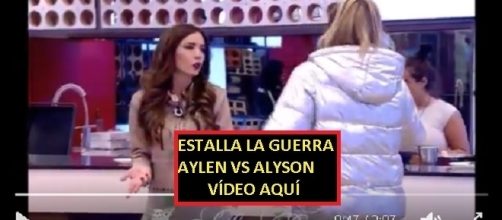 Tras los posicionamientos Aylen y Aly se enzarzaron en una gran discusión, vídeo aquí