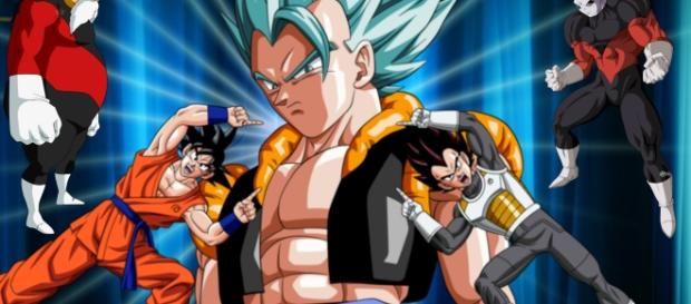 Gogeta hace su aparicion en el Torneo de poder Gogeta hace su aparicion en el Torneo de poder