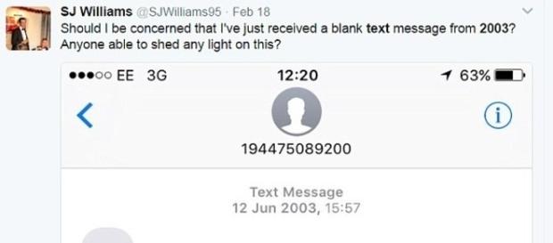 Textos datados de 2003 estão sendo enviados para indivíduos de todo o mundo (Daily Mail) Textos datados de 2003 estão sendo enviados para indivíduos de todo o mundo (Daily Mail)
