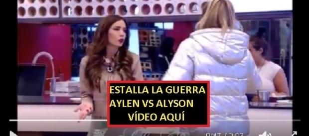 Tras los posicionamientos Aylen y Aly se enzarzaron en una gran discusión, vídeo aquí Tras los posicionamientos Aylen y Aly se enzarzaron en una gran discusión, vídeo aquí
