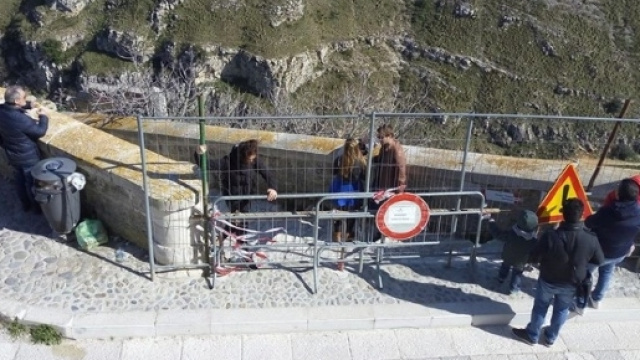 Crolli nei Sassi di Matera, sopralluogo dell'assessore Casino