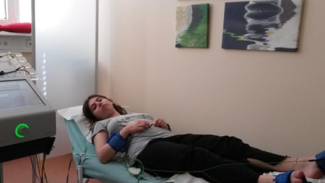 Lyne lors de son hospitalisation dans une clinique privée en Allemagne. Photo DR