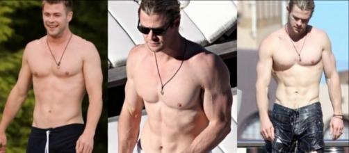 Chris Hemsworth showing off his superhero body / Via extreme fitness lifestyle Facebook