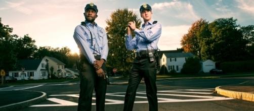 Dark Justice season 2 stars Che Holloway and Tim O'Connor as Police partners [Photo by Adam Antalek]