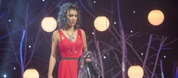 Beatriz en una gala de 'Gran Hermano' tras llevarse el maletín Beatriz en una gala de 'Gran Hermano' tras llevarse el maletín