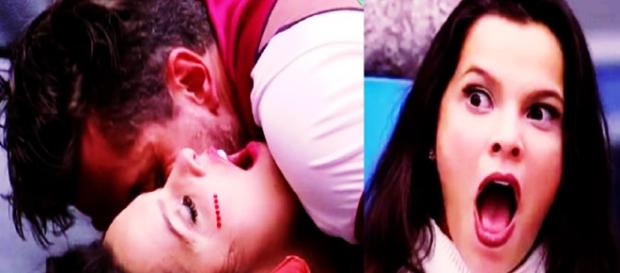 Emilly e Marcos protagonizam cenas quentes no BBB Emilly e Marcos protagonizam cenas quentes no BBB